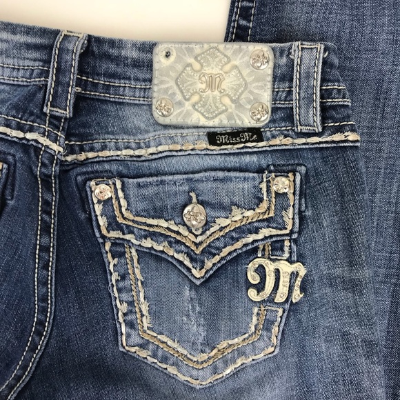 🔴SOLD Miss Me Womens Easy Straight Jeans 28 - Picture 3 of 8